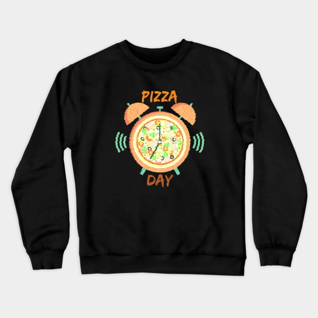 National Pizza Day Crewneck Sweatshirt by ClorindaDeRose